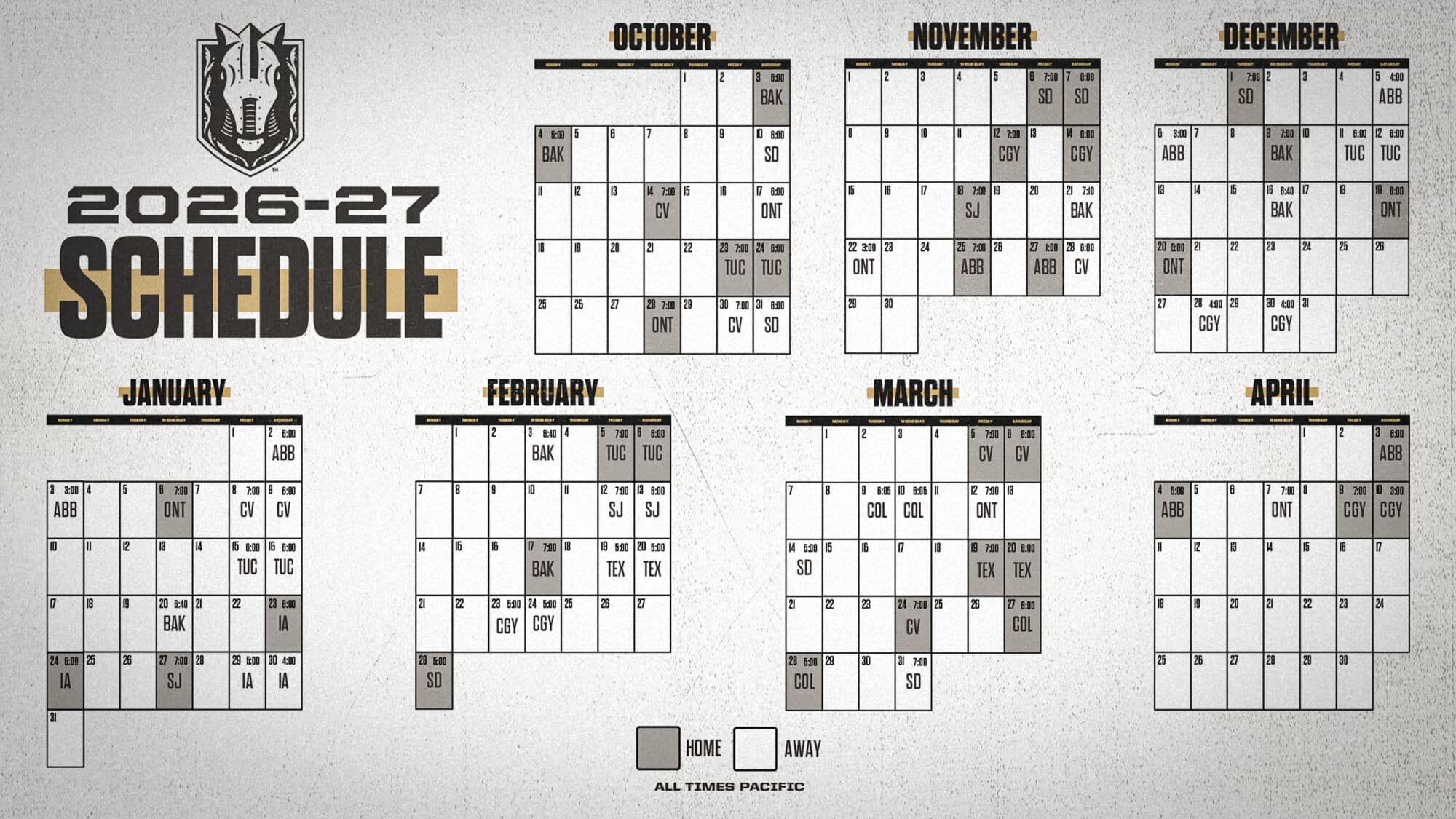 HSK26 Schedule